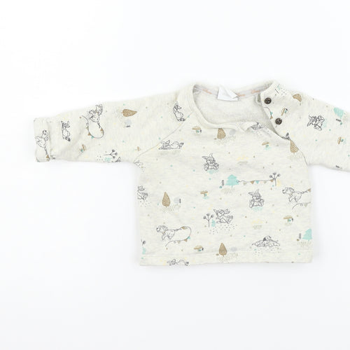 Disney Boys Grey   Pullover Jumper Size 0-3 Months