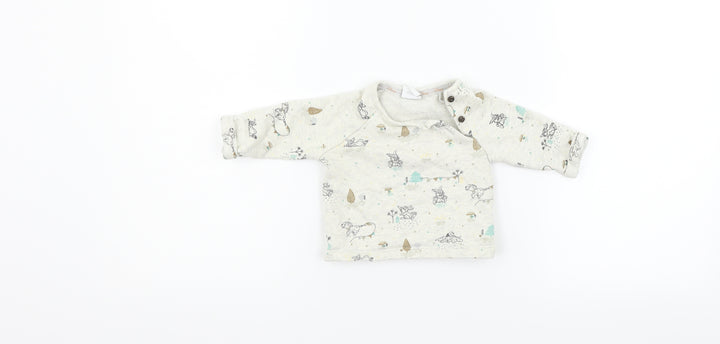 Disney Boys Grey Pullover Jumper Size 0-3 Months