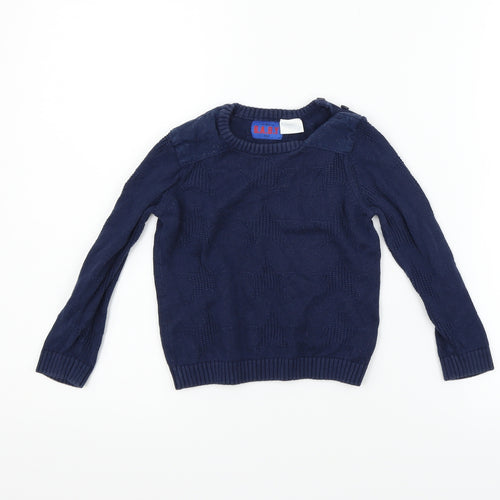 F&F Boys Blue   Pullover Jumper Size 12-18 Months