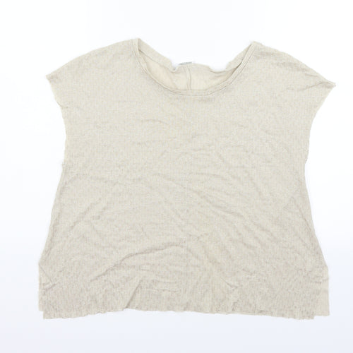 Zara Womens Beige   Basic T-Shirt Size S
