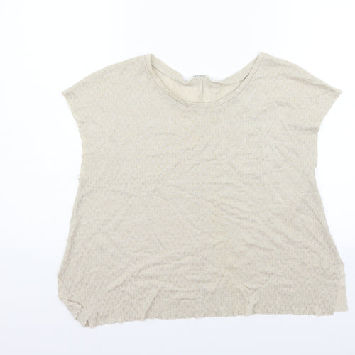 Zara Womens Beige   Basic T-Shirt Size S