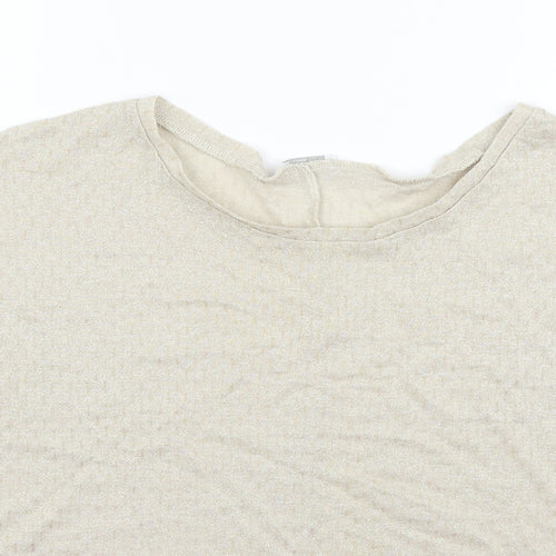 Zara Womens Beige   Basic T-Shirt Size S