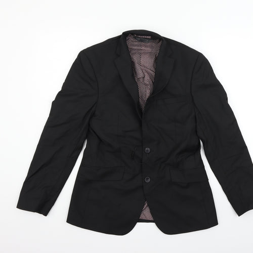 Marks and Spencer Mens Black   Jacket Coat Size 36