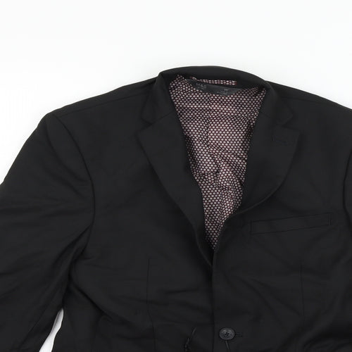Marks and Spencer Mens Black   Jacket Coat Size 36