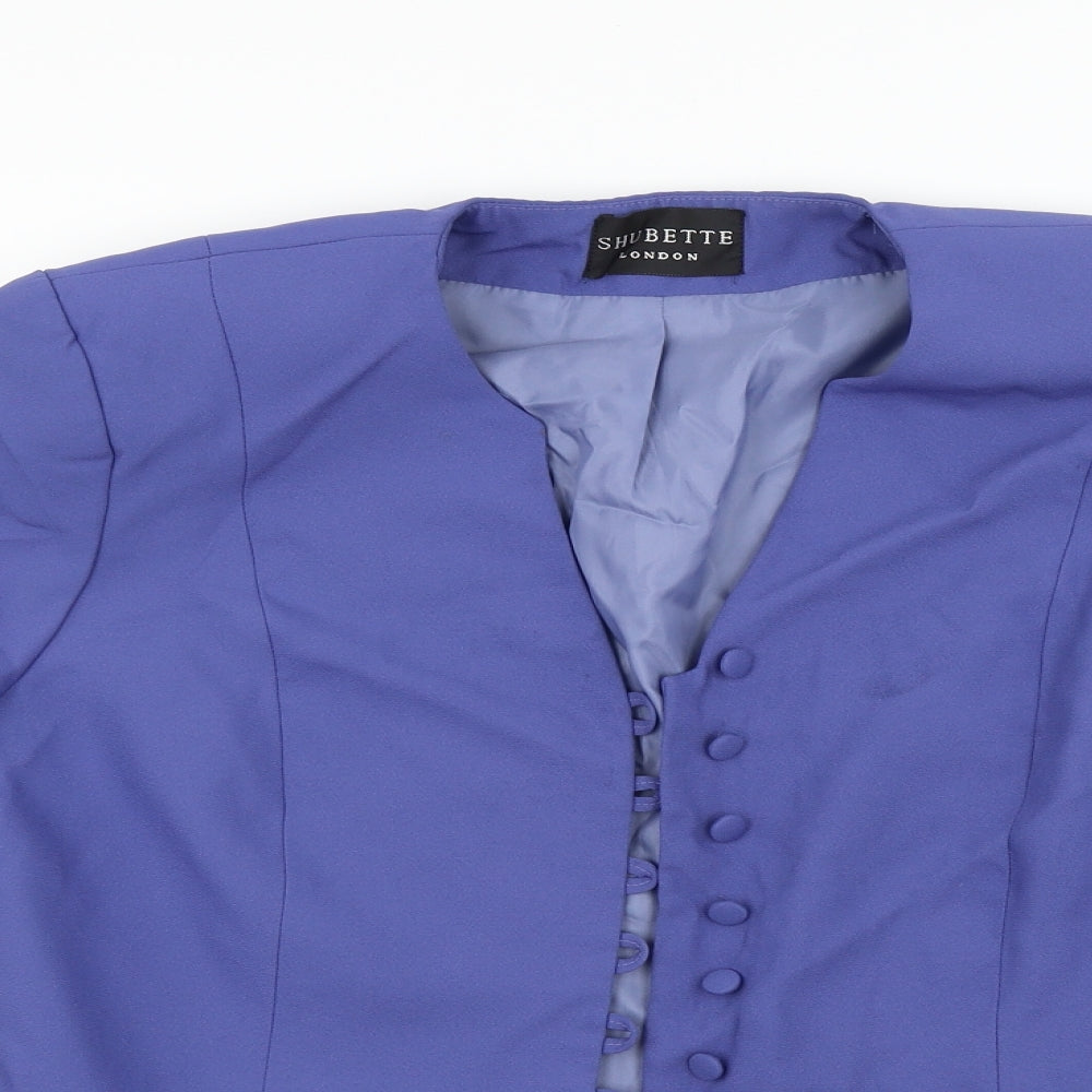 shubette Womens Blue   Jacket Coat Size 16
