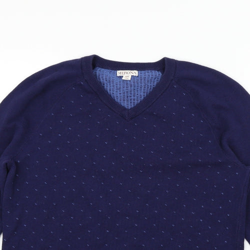 Merona Mens Blue   Pullover Jumper Size S