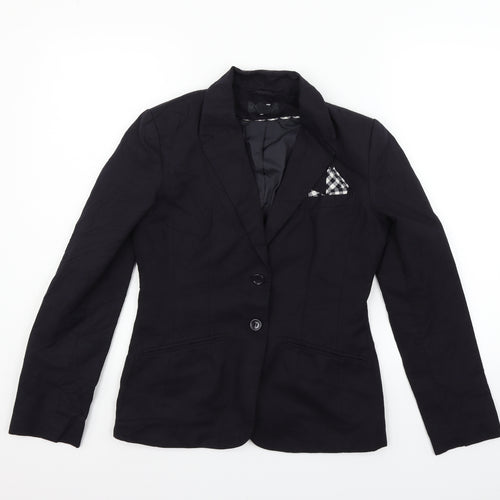 H&M Womens Blue   Jacket Blazer Size 8