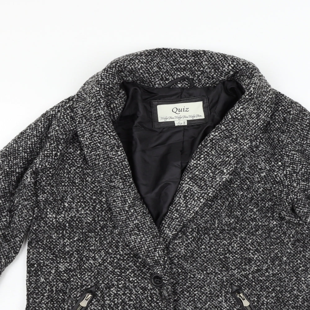 Quiz Womens Grey   Cardigan Jumper Size 8