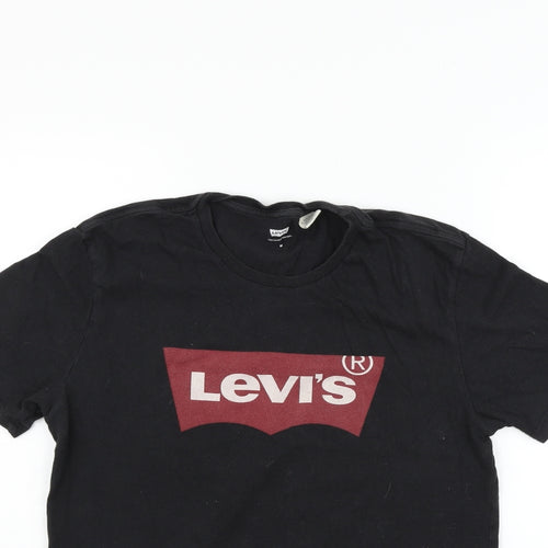 LEVIS Mens Grey Houndstooth   T-Shirt Size M