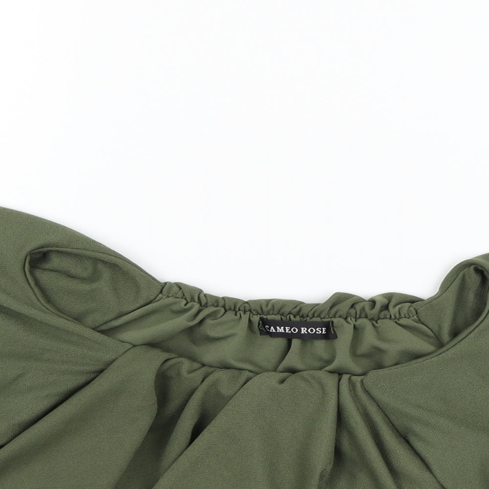 CAMERO ROSE Womens Green   Basic Blouse Size 12