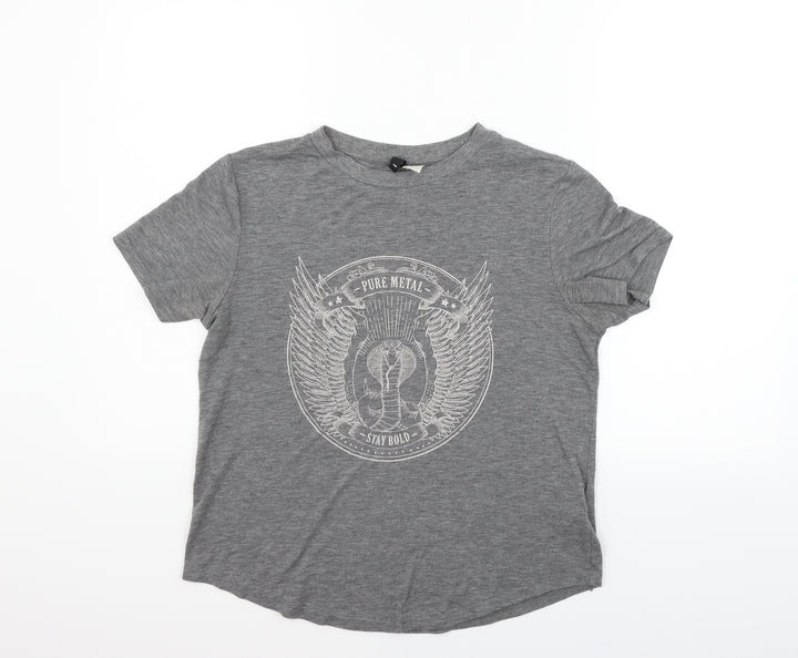 Divided Womens Grey   Basic T-Shirt Size M