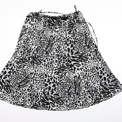 Al Paradise Womens Black Geometric  Cargo Skirt Size 2XL