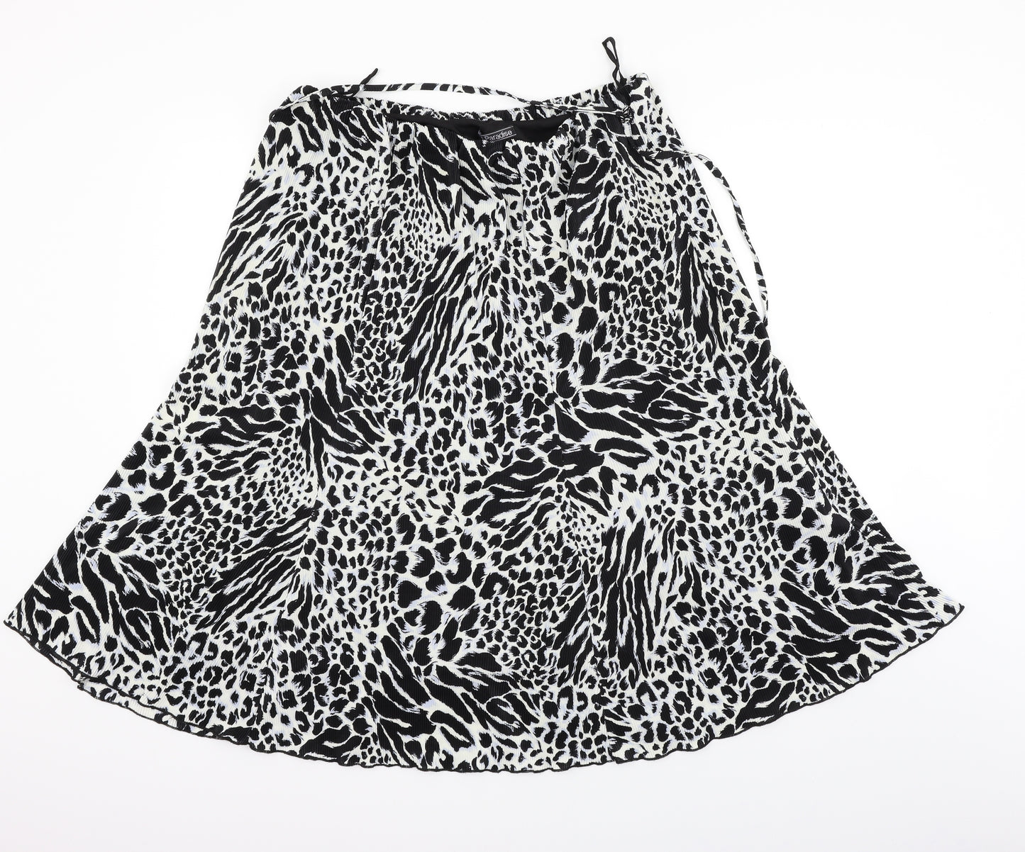 Al Paradise Womens Black Geometric  Cargo Skirt Size 2XL