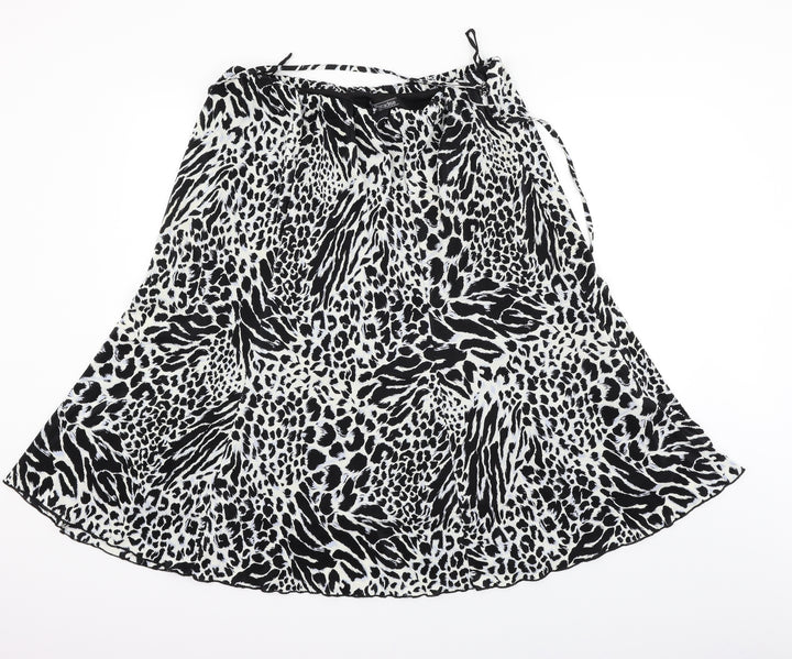 Al Paradise Womens Black Geometric  Cargo Skirt Size 2XL