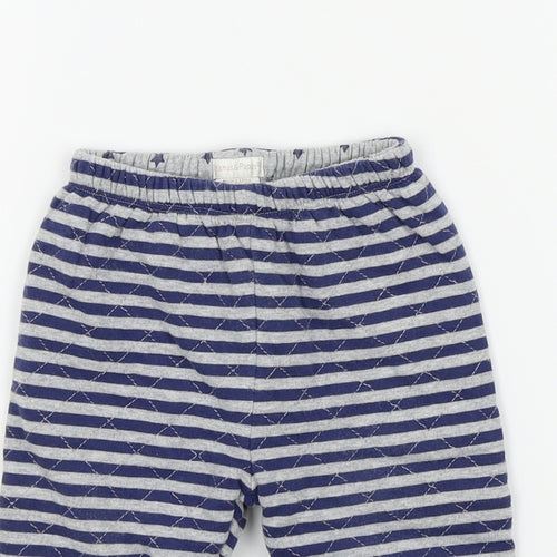 mamas & papas Baby Blue Colourblock  Sweatpants Trousers Size 9-12 Months