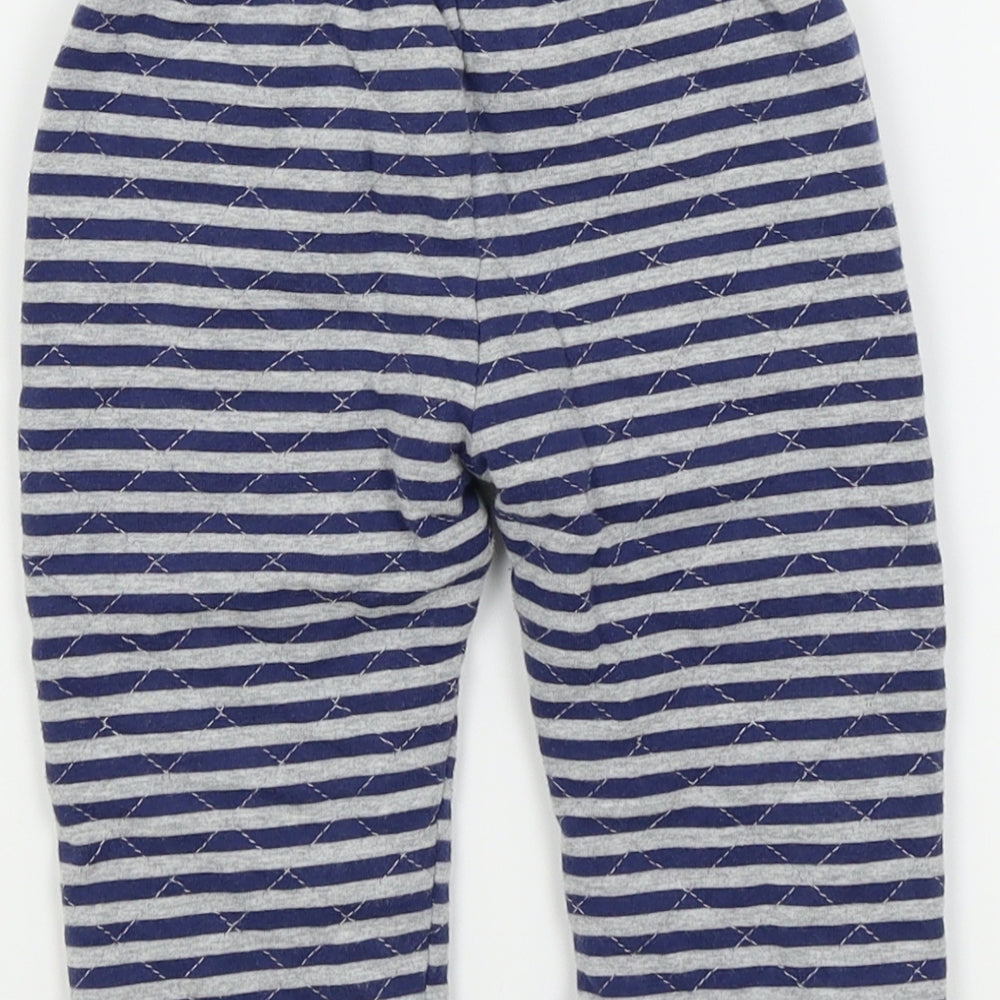 mamas & papas Baby Blue Colourblock  Sweatpants Trousers Size 9-12 Months