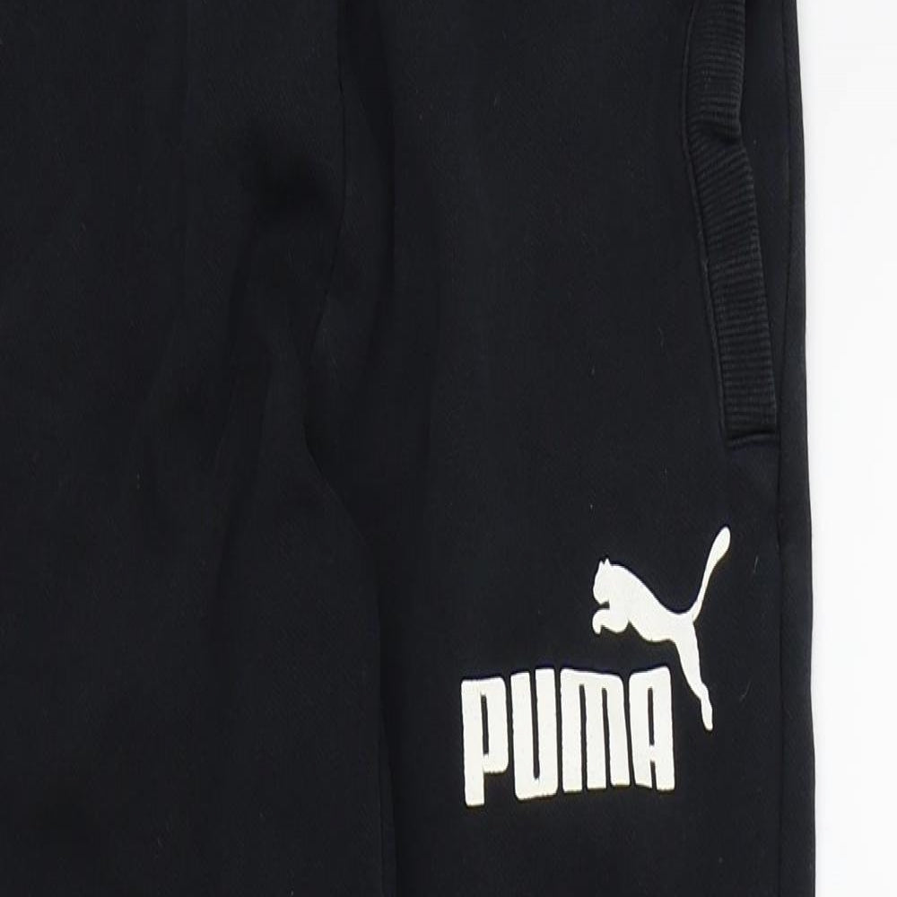 PUMA Boys Black   Jogger Trousers Size 10 Years