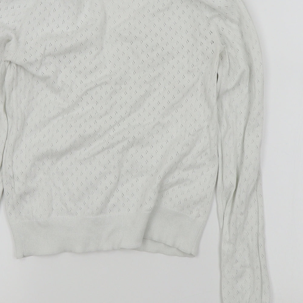 H&M Girls White   Cardigan Jumper Size 10-11 Years