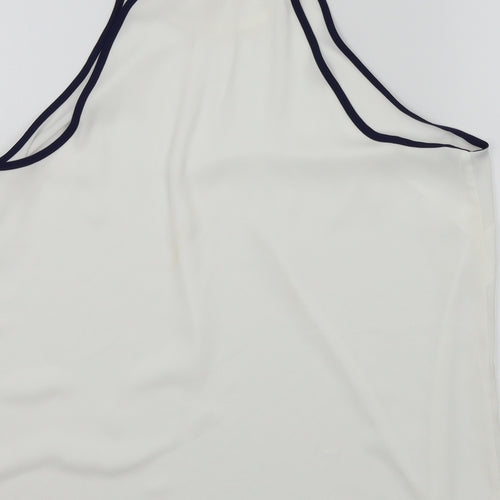 TU Womens White Colourblock  Basic Blouse Size 18