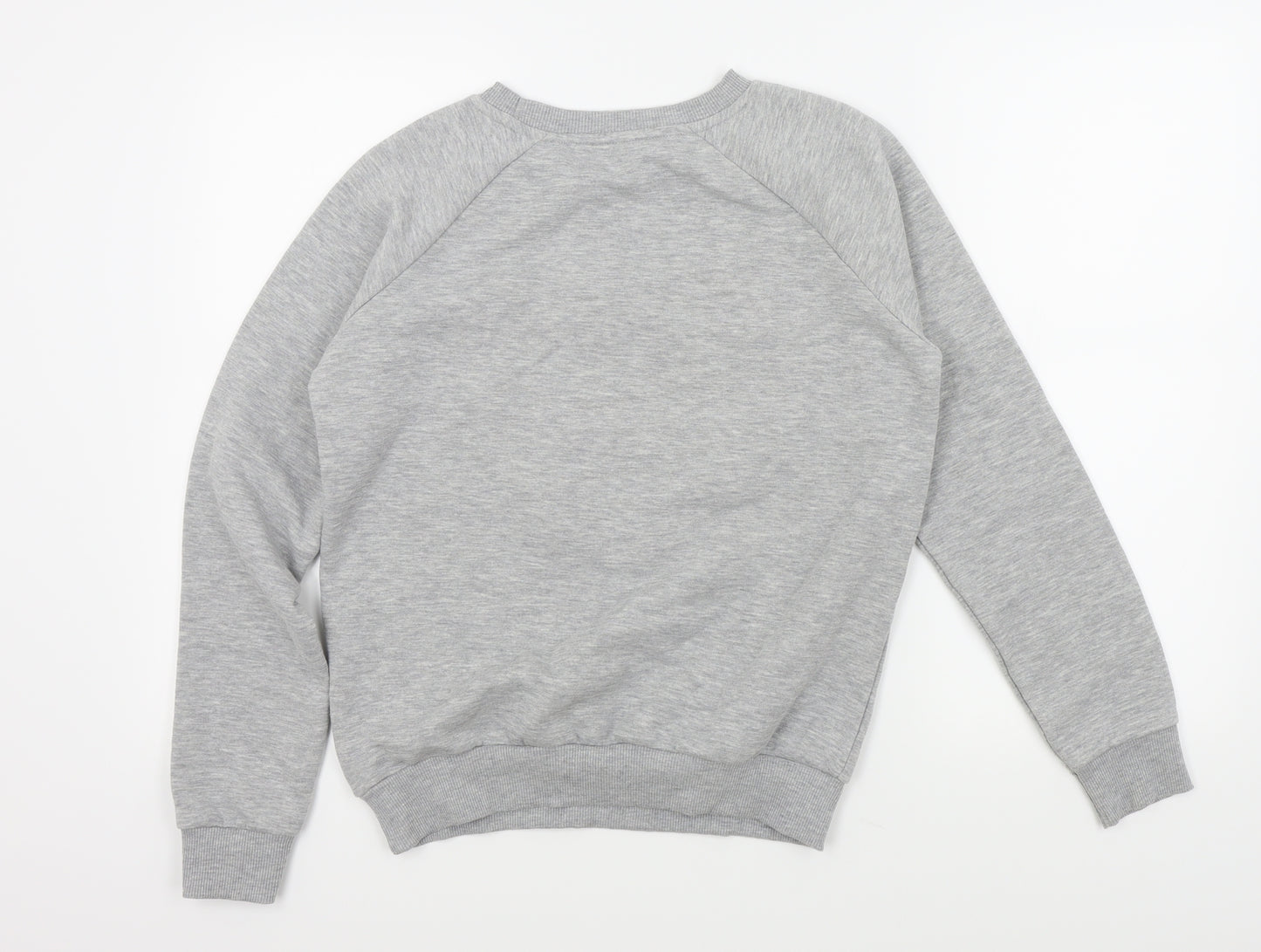 Primark Girls Grey   Pullover Jumper Size 13 Years  - LOVE HEART