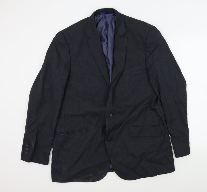 T&W Mens Grey Jacket Blazer Size 44