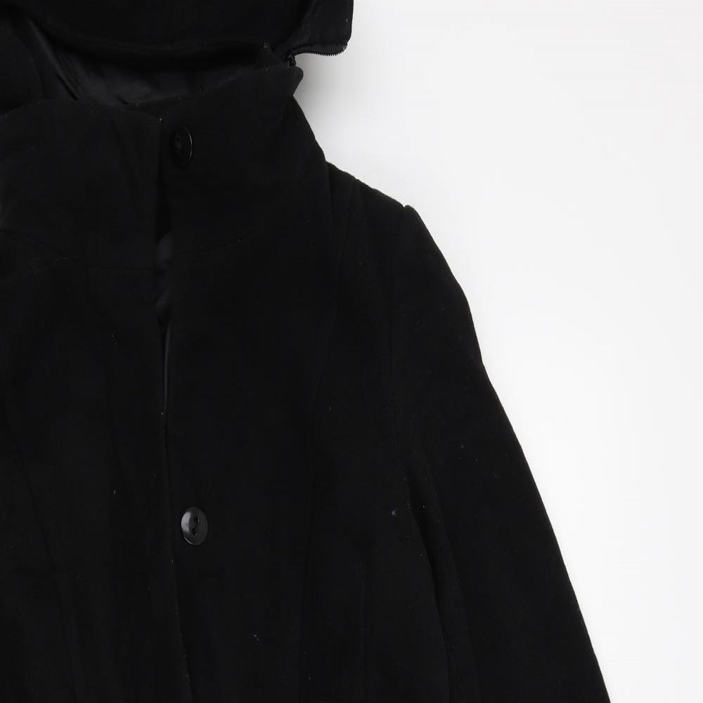 Dorothy Perkins Womens Black   Overcoat Coat Size 12