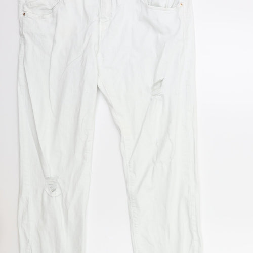 Denim & Co. Womens White  Denim Skinny Jeans Size 18 L27 in
