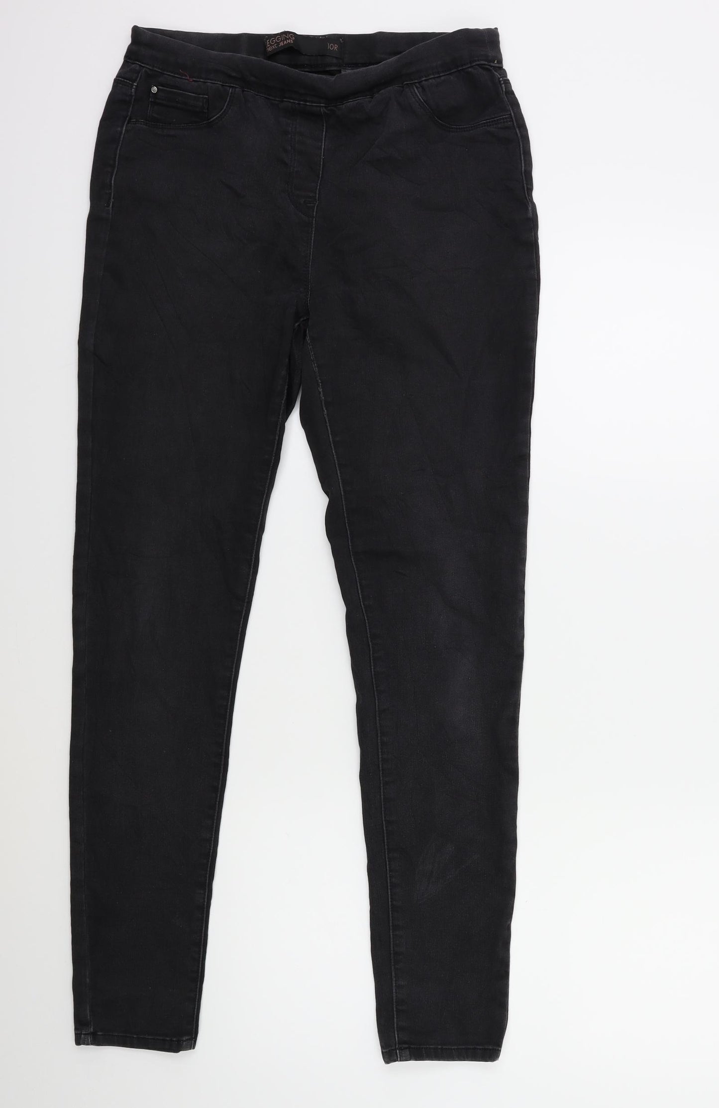 NEXT Womens Black  Denim Skinny Jeans Size 10 L29 in