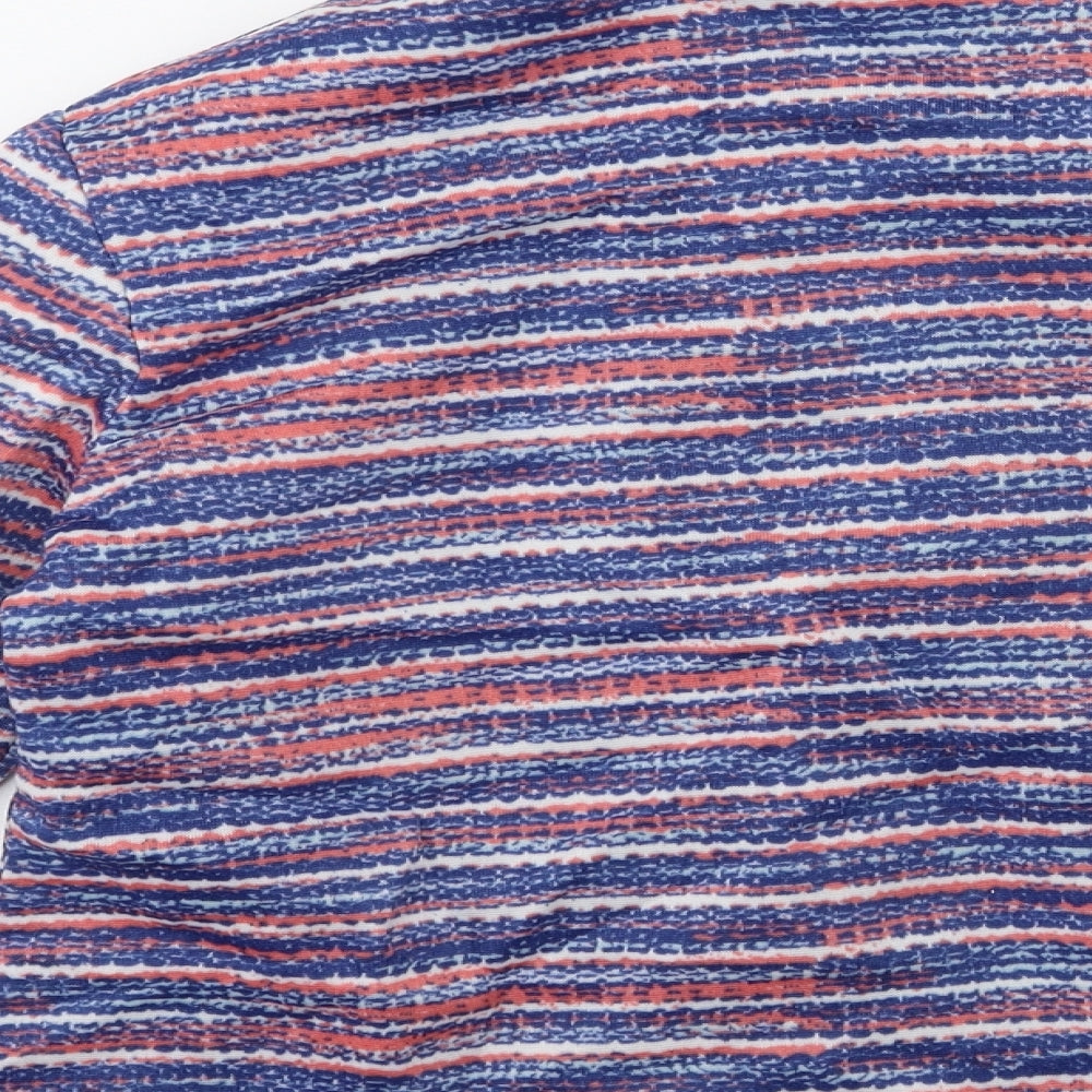 Anna De Lancay Womens Blue Striped  Jacket  Size M