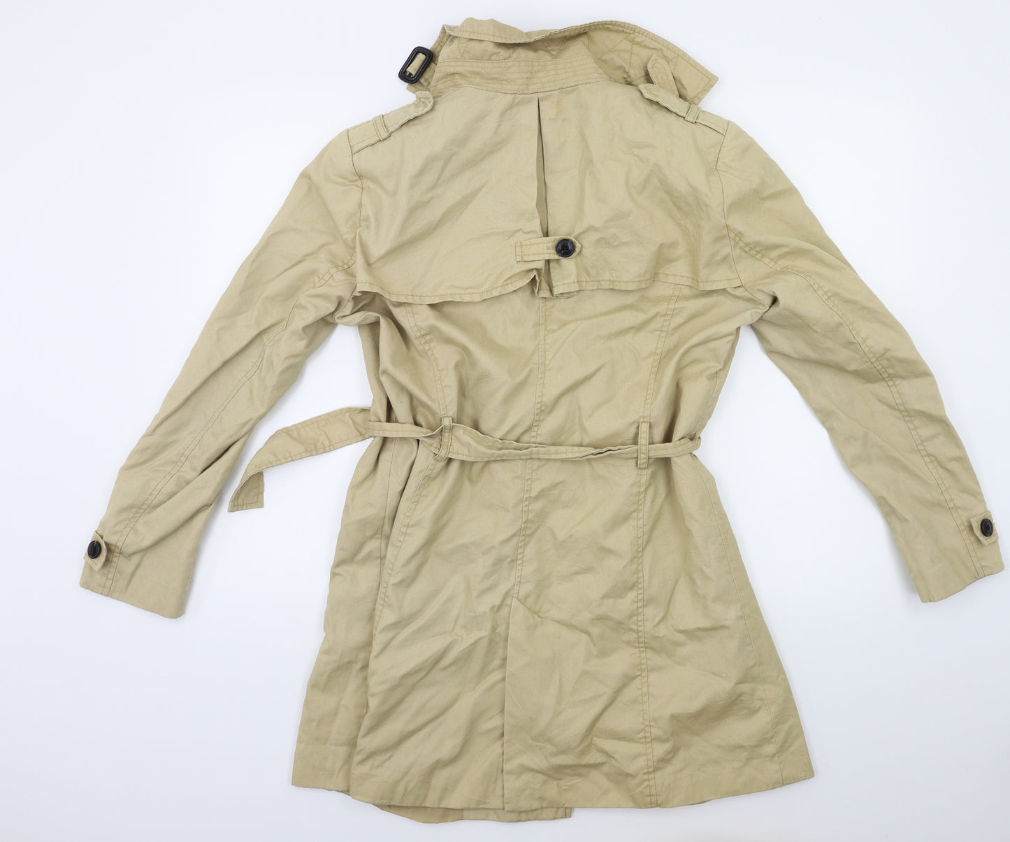 Stradivarius Womens Beige   Trench Coat Coat Size XL