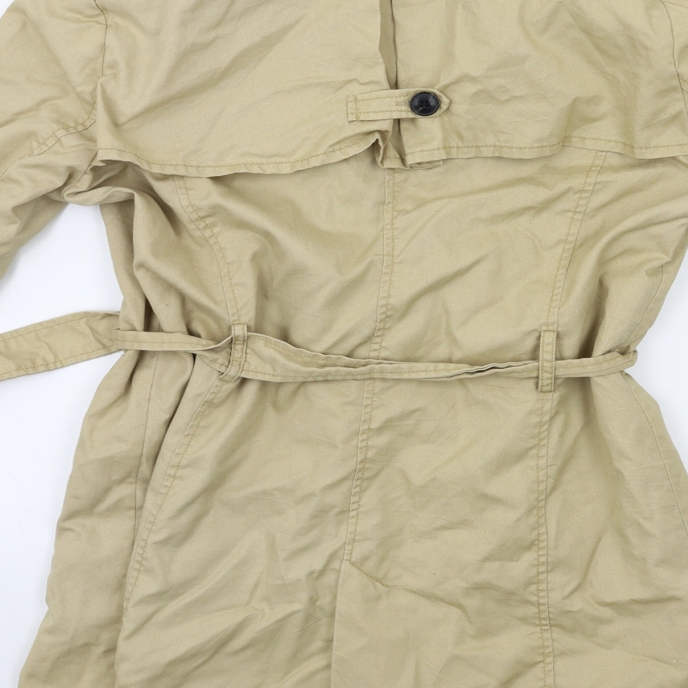Stradivarius Womens Beige   Trench Coat Coat Size XL
