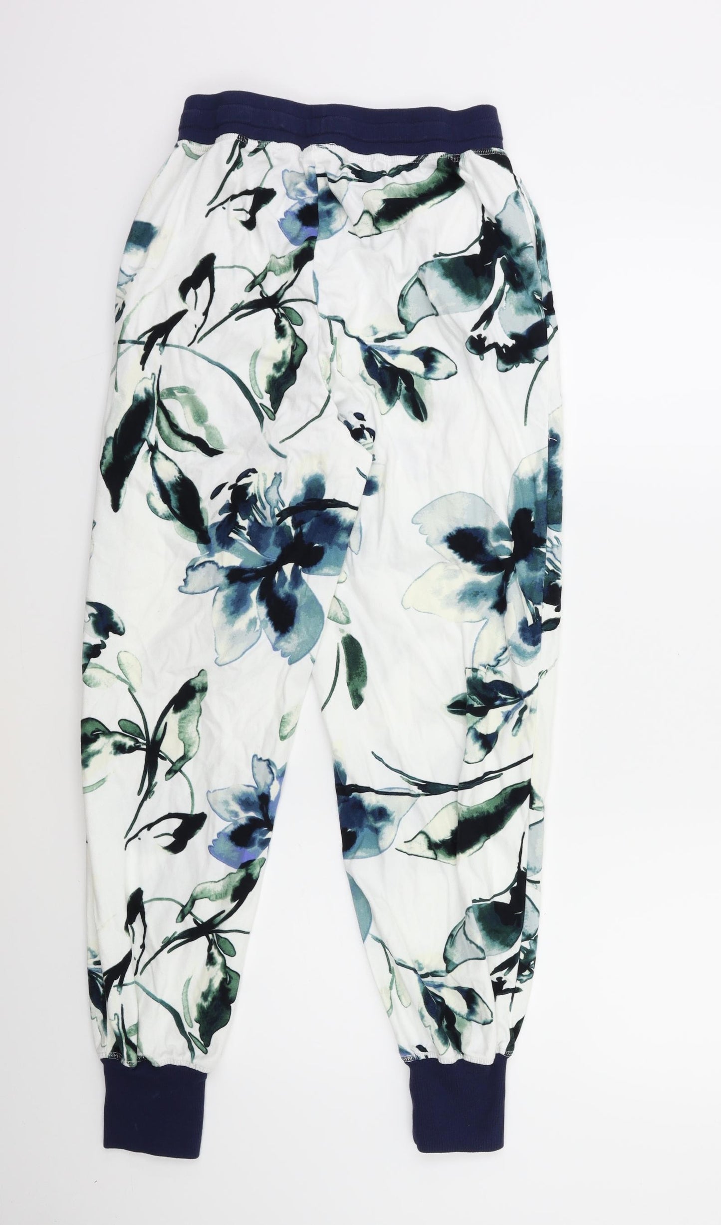 NEXT Womens White Floral  Chemise Lounge Pants Size S