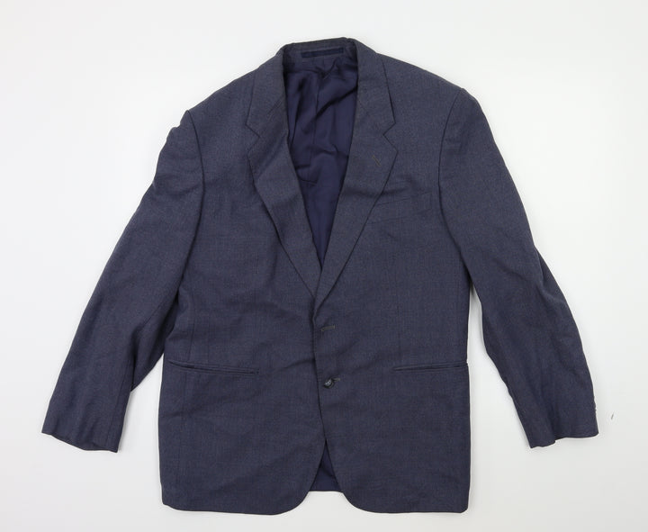 ST MICHAEL Mens Blue Jacket Suit Jacket Size 42