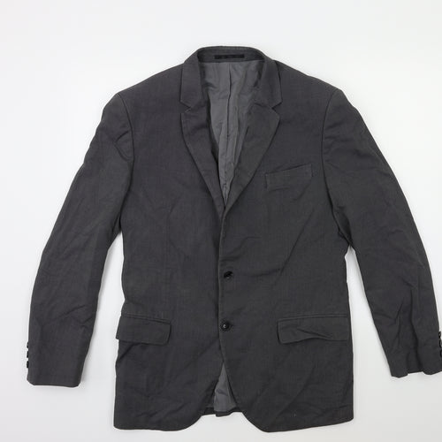 Icona Mens Grey   Jacket Suit Jacket Size 38