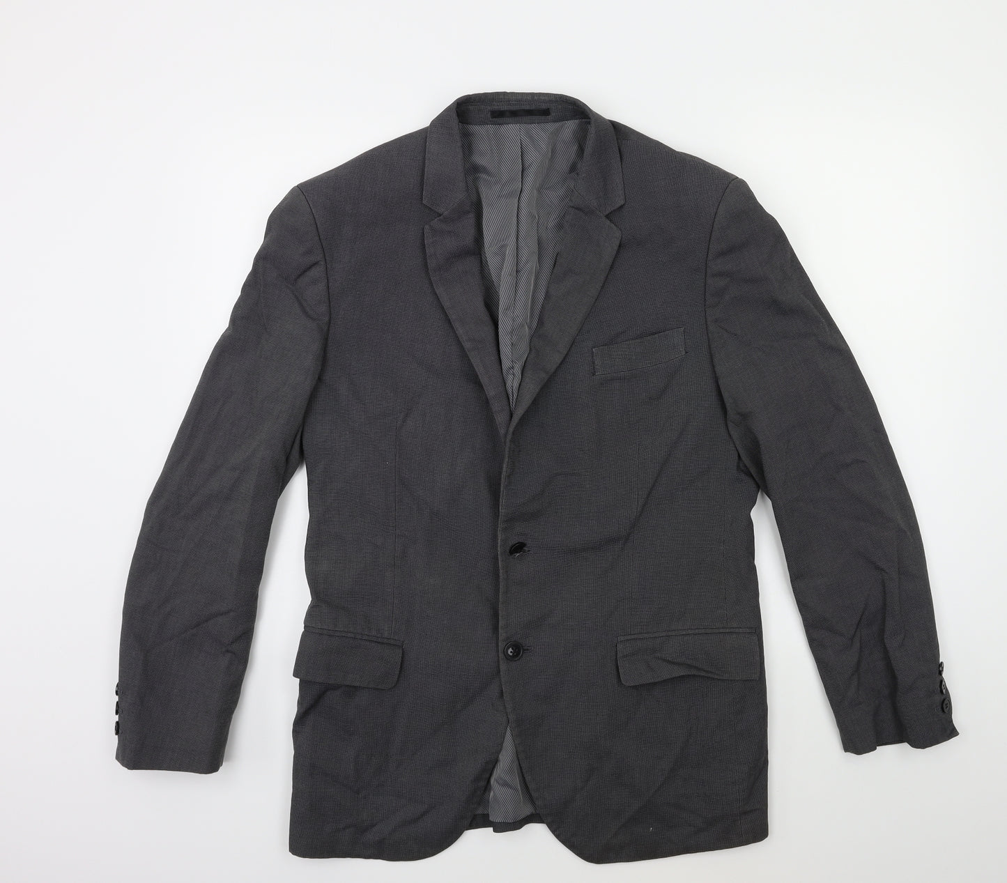 Icona Mens Grey   Jacket Suit Jacket Size 38