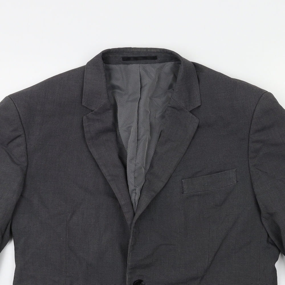 Icona Mens Grey   Jacket Suit Jacket Size 38