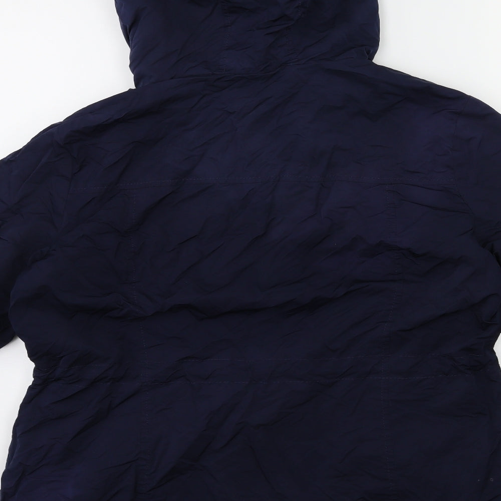 Papaya Womens Blue   Overcoat Coat Size 16