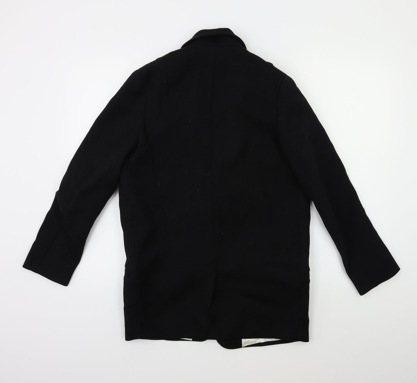 H&M Womens Black   Overcoat Coat Size 4