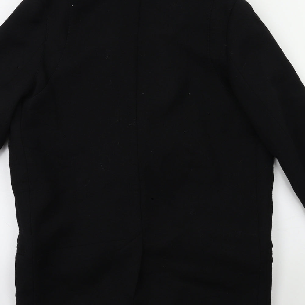 H&M Womens Black   Overcoat Coat Size 4