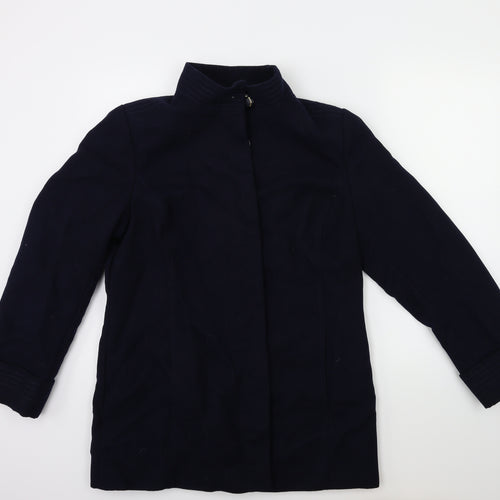 Marks and Spencer Womens Blue   Overcoat Coat Size 14