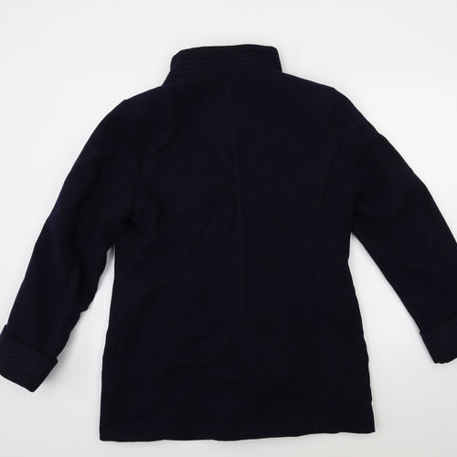 Marks and Spencer Womens Blue   Overcoat Coat Size 14