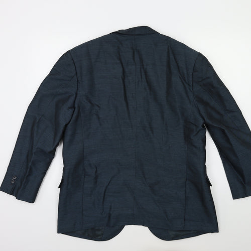 Preworn Mens Blue   Jacket Suit Jacket Size 38