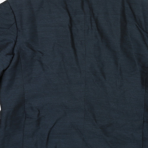 Preworn Mens Blue   Jacket Suit Jacket Size 38