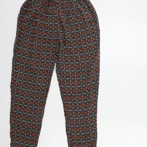 ESMARA Womens Brown Geometric  Trousers  Size 10 L29 in