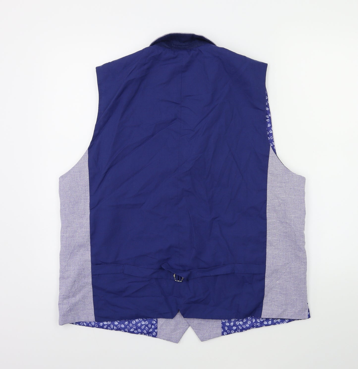 Cavani Mens Blue   Jacket Suit Waistcoat Size 50