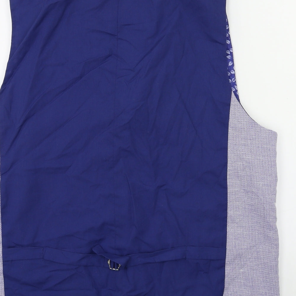 Cavani Mens Blue   Jacket Suit Waistcoat Size 50