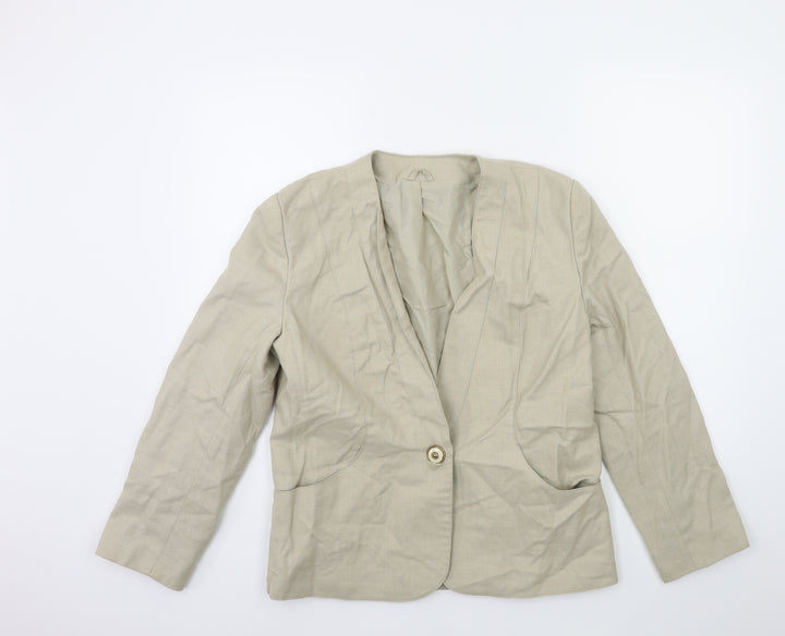 Debenhams Womens Beige   Jacket Coat Size 14