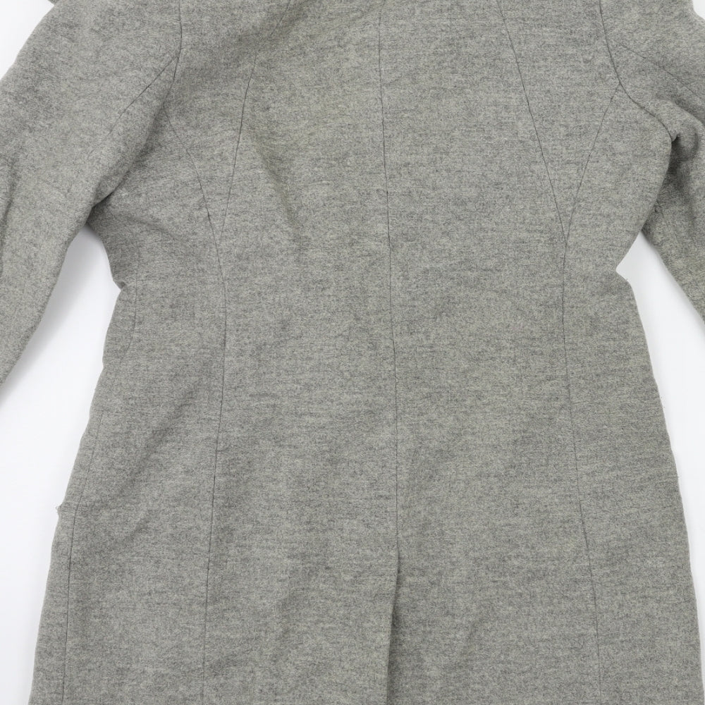 Coast Womens Grey   Overcoat Coat Size 10