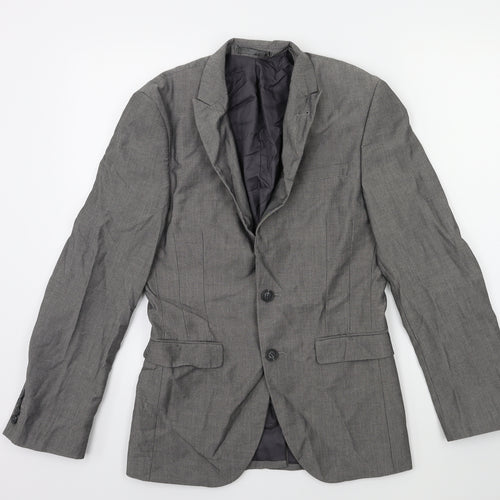 Cedar Wood State Mens Grey   Jacket Suit Jacket Size 34