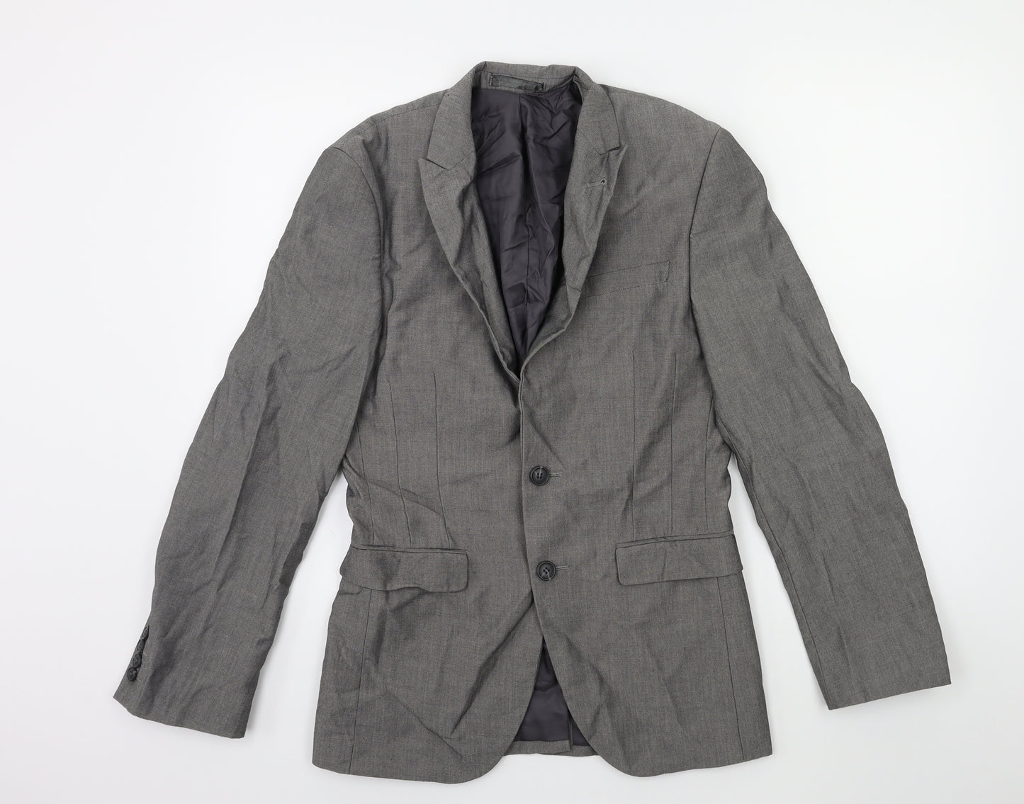 Cedar Wood State Mens Grey   Jacket Suit Jacket Size 34